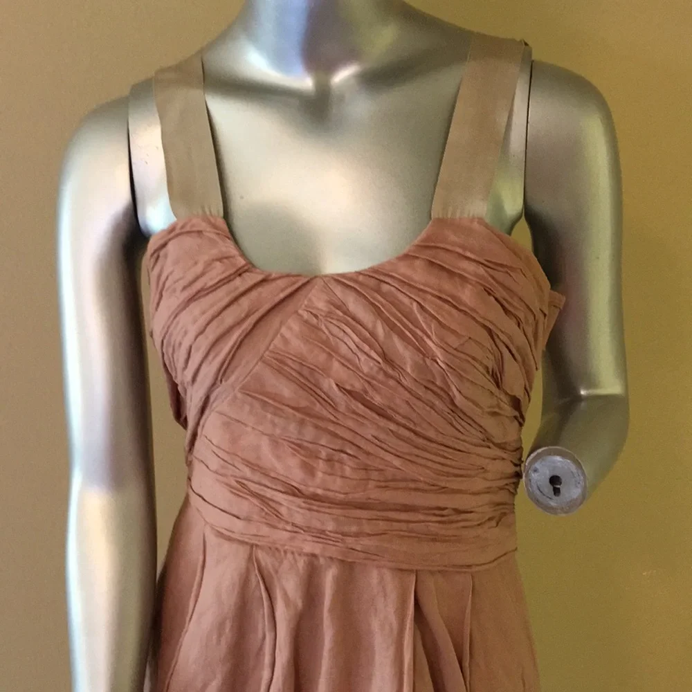 J. Crew Vivette Crinkle Cotton Metallic Dress